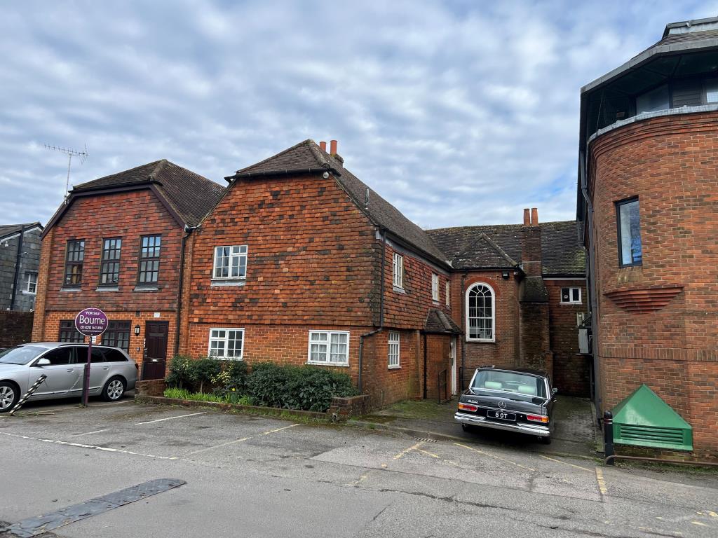 Lot: 75 - FREEHOLD TOWN CENTRE OFFICE BUILDING WITH POTENTIAL AND PARKING - Rear View and Parking Area